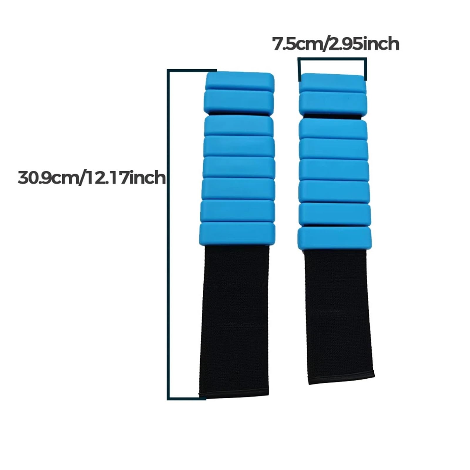 Muñequeras Con Peso Pulsera con pesas for muñeca, de 1 kg o 2 kg, for yoga, fitness, ejercicio, pulsera con pesas, correa de tobillo ajustable de silicona, protector for correr.