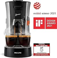 PHILIPS Senseo Select Kaffeepadmaschine mit Kaffeestärkewahl und Memo-Funktion, aus recyceltem Plastik, Farbe: Gebürsteter Stahl (CSA250/10) – Ansicht 3