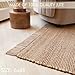 KIBAGA Beautiful Jute Area Rug for Your Home - This Natural 4x6 ft Hand Woven Rug Fits Perfectly Into Your Entry Area, Kitchen Or Living Room - Modern Braided Mat Enhances Any Boho/Farmhouse Decor