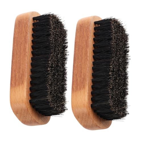 Didiseaon Beard Brush for Men Bristle Brush for Beard Grooming Shoe Cleaning Made of Beechwood