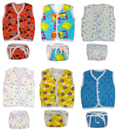 Image of TANGY Adorable Newborn Dress with Built-in Mittens for Extra Warmth and Style Top Set (Pack of 3)