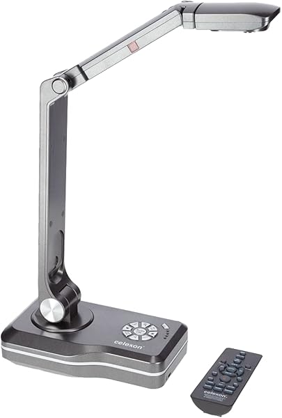 celexon Visualiseur de Documents DK800 | Plug & Play Full HD avec 8MP, Zoom 10x, Reconnaissance de texte OCR | Présentations interactives via HDMI/USB/VGA | Idéal pour école, bureau & vidéoconférences - 1