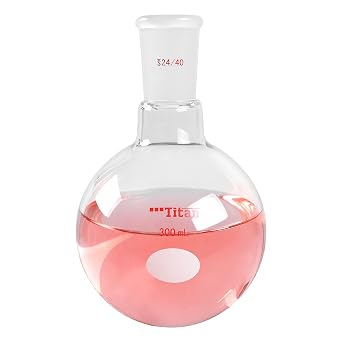 Lab Boiling Flasks 300ml Single Neck Round Bottom Boiling Flasks with 24/40 Standard Taper Outer Joint