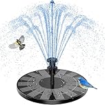 AISITIN 3.5W Solar Fountain Pump for Bird Bath, 2026 Upgraded Solar Powered Water Feature with 10 Nozzles & 4 Fixed Rods, High-Efficiency Floating Water Pump for Garden, Pond and Outdoor Decoration