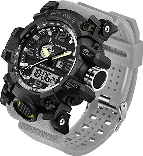 Men's Watches Military Sports Electronic LED Stopwatch Digital Analog Dual Time Outdoor Army Wristwatch Tactical Men's Watches Military Sports Electronic LED Stopwatch Digital Analog Dual Time Outdoor Army Wristwatch Tactical