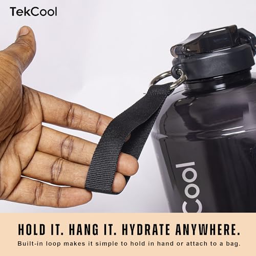 Image of TEKCOOL Gym 2. 2 Litre Bottle for Gym Workout, Motivational Sipper gallons for Adults, Water Bottles 2 + LTR, 2litre Sipper for Men & Women Motivational gallons