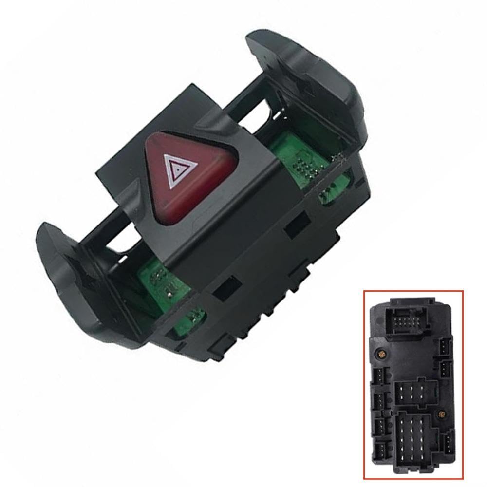 Interruptor de luz de Advertencia de Peligro para 9434460523 9434460423 9434460123 9434460023 Interruptor de luz Intermitente de Emergencia de Peligro de automóvil Botón de Advertencia