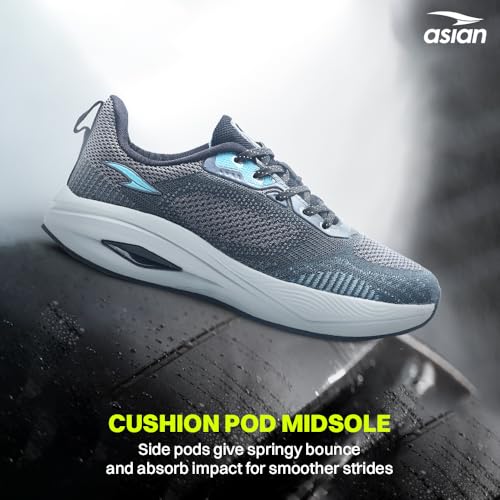 Image of ASIAN Titan-05 Men's Memory Foam Running Shoes | Breathable Mesh Upper Technology | TPU Support System | Anti-Slip TPR Sole | Athletic Sneakers