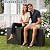 SierraSquad 28-Gallon Waterproof Outdoor Storage Box, Lockable Resin Deck Box with Lid, Patio Storage Bin for Pool, Garden Tools & Backyard, All-Weather Protection, Black Wicker