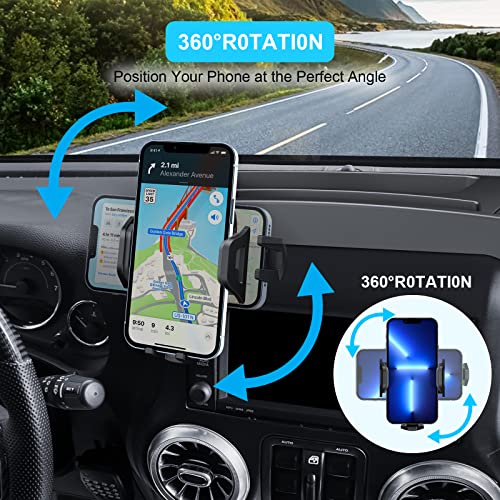 image for DIAMOOKY Upgraded Phone Mount for Jeep Wrangler JK JKU 2018 2017 2016 