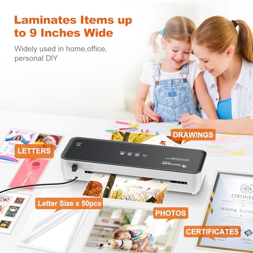 image for Bonsaii Laminator Machine, 9 Inch Laminator Machine with 50 Laminting 