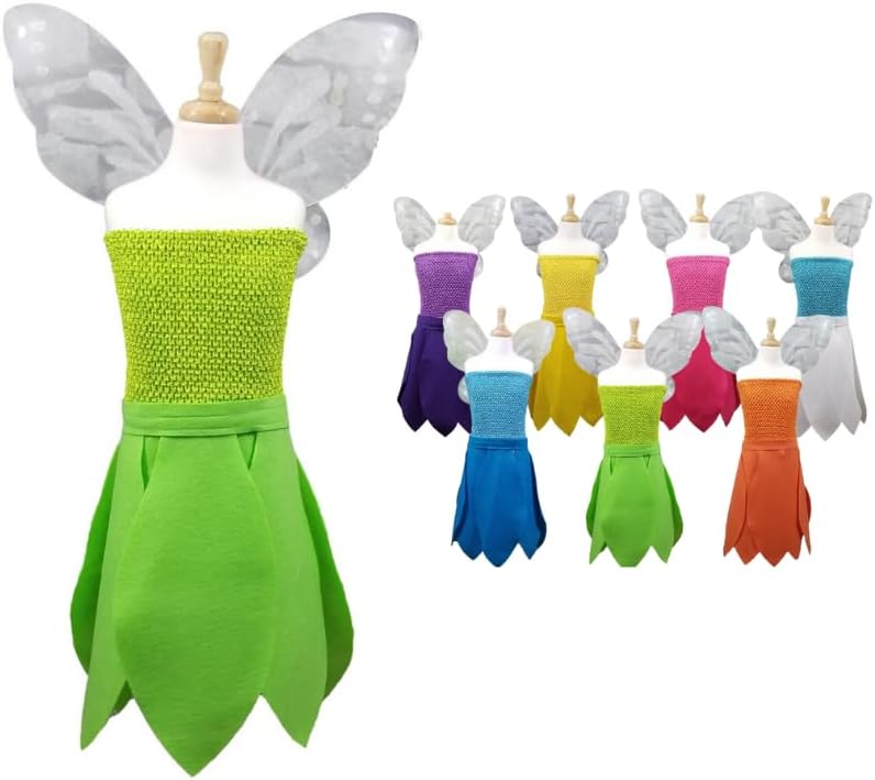 Miniatura 3 de Disfraz de hada Campanilla verde lima, para bebé, niño, adolescente y adulto