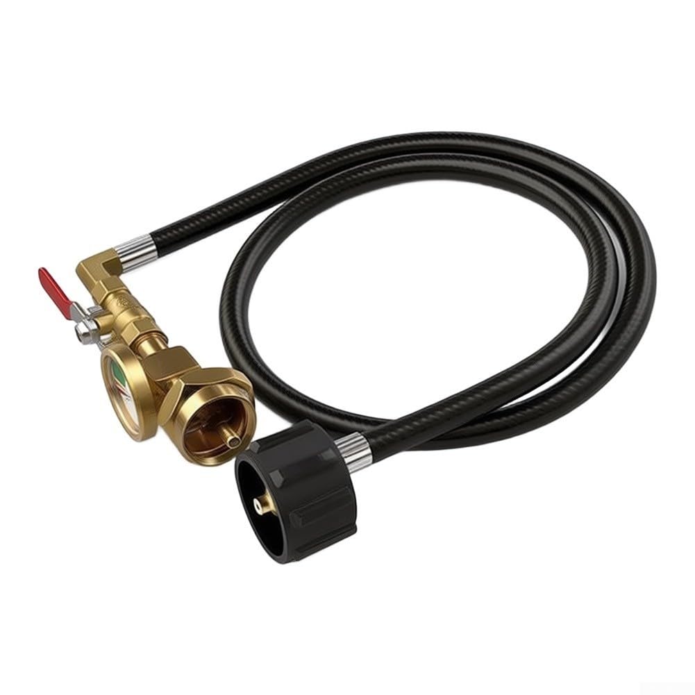 Mosiężny adapter gazowy 3 FT wąż do butelki 20 lb na 1 lb