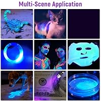 LIAISIMI UV Taschenlampe, Mini LED UV Lampe Schwarzlicht Taschenlampe mit Stift Clip,13cm 395 nm Licht, Wasserdichte Taschenlamp für Haustier Urin, Flecken, Bettwanzen (5 Pack) – Ansicht 5