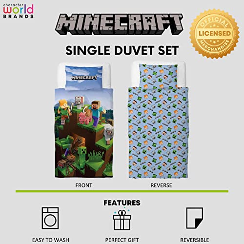 Minecraft Character World Set copripiumino per