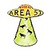 Past Time Signs PS248 Area 51 Cow Abduction Custom Metal Shape Sign