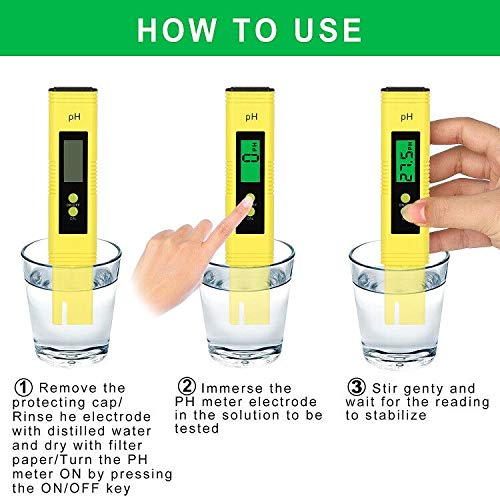 GroTheory PH Meter and TDS Meter Combo, PH Tester Digital, PPM Digital Water Tester, 0.05ph High Accuracy Pen Type pH Meter, Readout Accuracy 3-in-1 TDS EC Temperature Meter - Thumbnail 2
