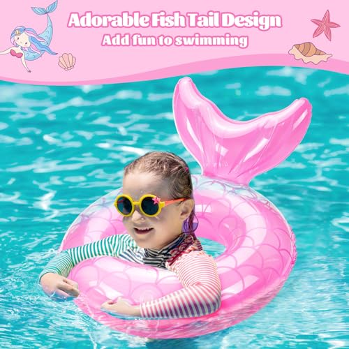 MoKo Pool Floats, Mermaid Inflatable Swim Tubes Floaties