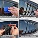for Mazda 3 Axela 2014 2015 2016 2017 2018 Rear Side Window Louvers Sport Style Triangular Window Glass Blinds Air Vent Scoop Shades Cover Trim Blinds Auto Exterior ABS Decorate Accessories
