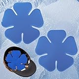 Head Ice Pack for Catcher Helmets, Riding Helmets, Gel Cooling Pack for Heat Relief, Sports Headwear Comfort (2 Pack (Blue))