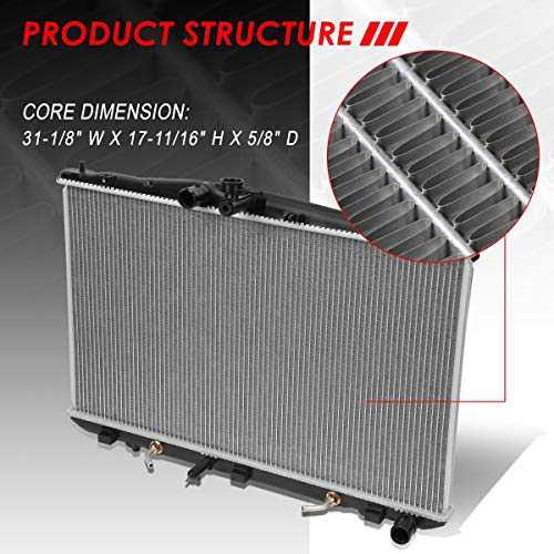Image of Auto Dynasty Radiator Compatible with 2011-2016 Toyota Sienna AT, DPI 13206 Factory Style 1-Row Cooling Radiator, Aluminum Core