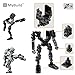 MyBuild Mecha Frame Armed Forces 7003 - Stryker Mech Light Gray with Commander Weapon Box, Military Themed Building Bricks for Mech Fans, Ages 14 and Up