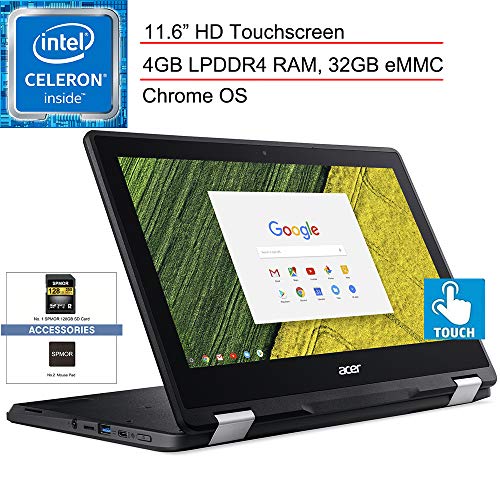 2020 Acer Chromebook Spin 11 2-in-1 11.6" Touchscreen Laptop Computer, Intel Celeron N3350