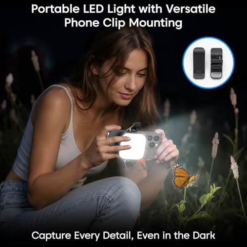 Image of Sounce LED Video Light with 2000mAh Rechargeable Battery | 3 Colour Modes | 360 Rotation | Magnetic Absorption | Camera & Tripod Mountable | for Photography, Live Streaming & Makeup
