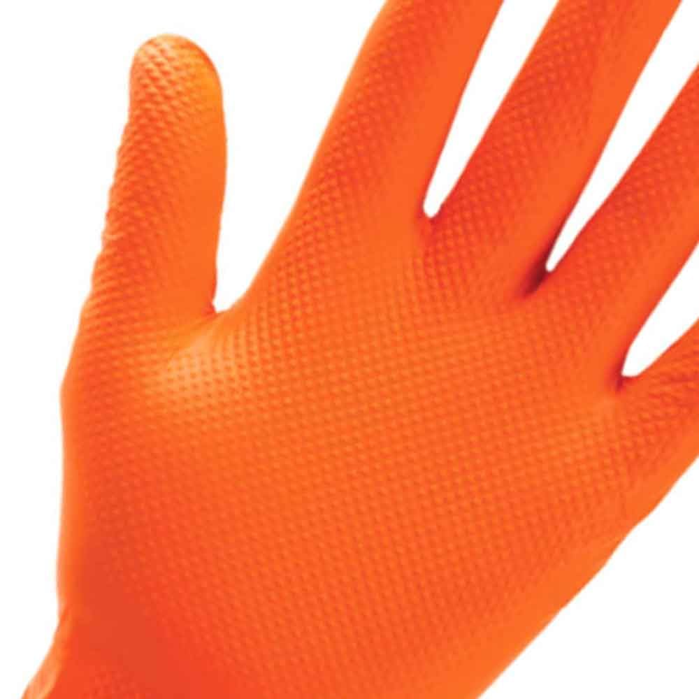 Guanti Da Lavoro Antiscivolo GUANTI NITRILE 50pz ARANCIO DIAMOND GRIP NEW MED S/POL (XL) - GUANTI Guanti Estivi - Foto 10