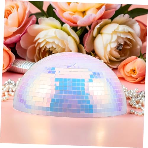 Bola espejada semiesférica Healifty de 15 cm, decoración reflectante para bodas, fiestas, clubes, escenarios y hogar miniatura 7