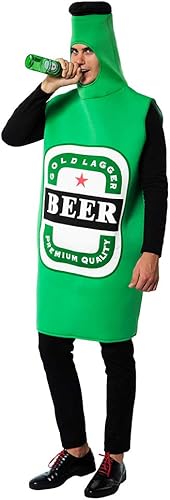 EraSpooky - Disfraz de botella para hombre, disfraz de mascota del Oktoberfest, disfraz divertido de Halloween, disfraz divertido de comida divertida