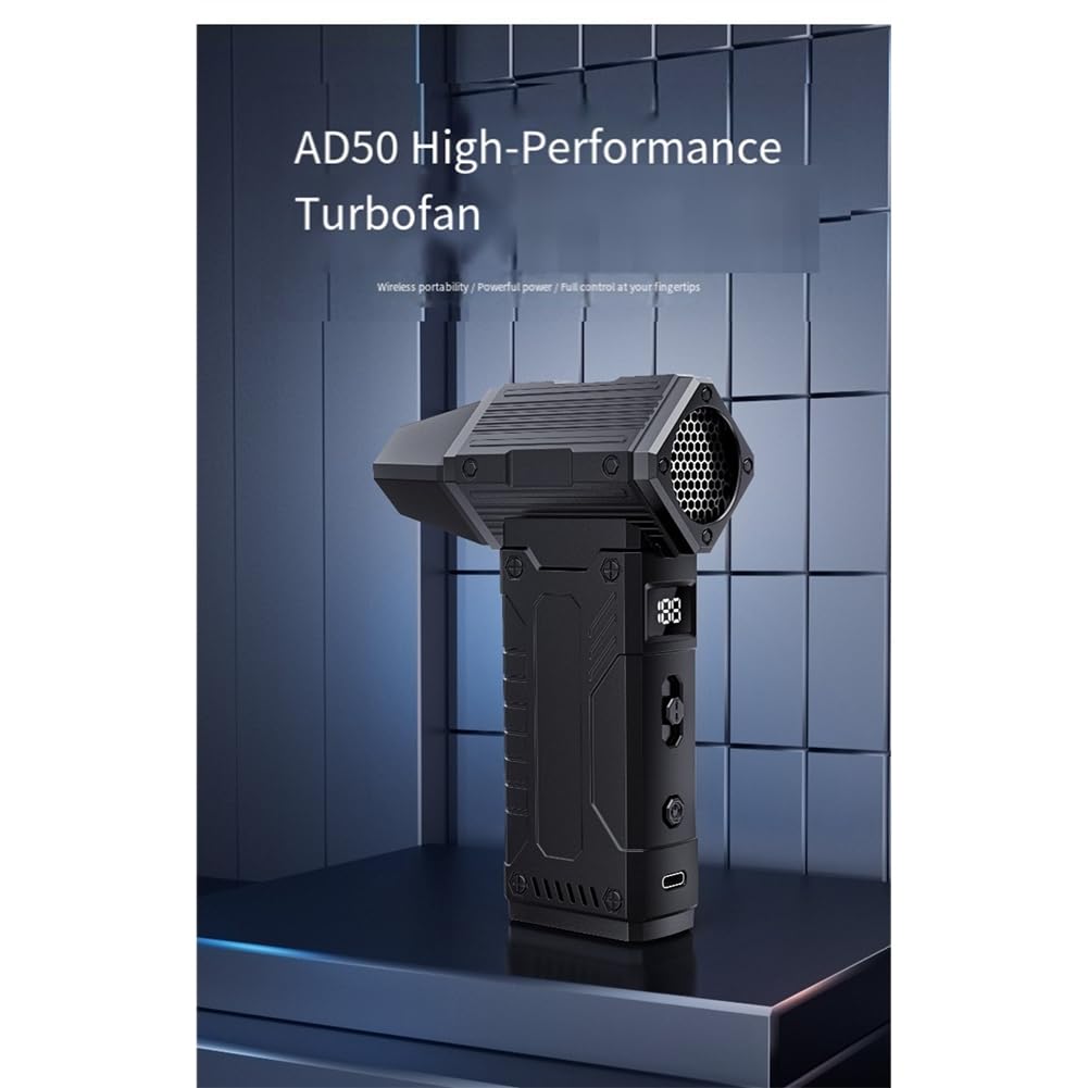 Plumero de Aire Comprimido, Soplador Turbo de 130.000 RPM con Pantalla LED y Luz, Plumero de Aire Eléctrico para Teclado, PC, Coche y Hogar.