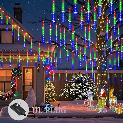 Amazon – ZPQBEYE 24-Tube 576-LED Meteor Shower Christmas Lights - image 2