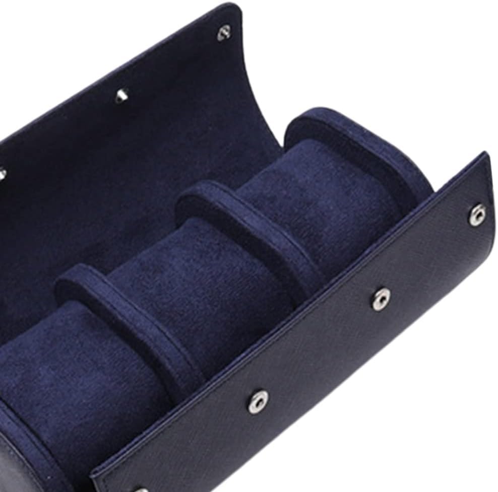 Custodia for Orologi in Pelle PU con 3 Scomparti, Custodia da Viaggio for Orologi