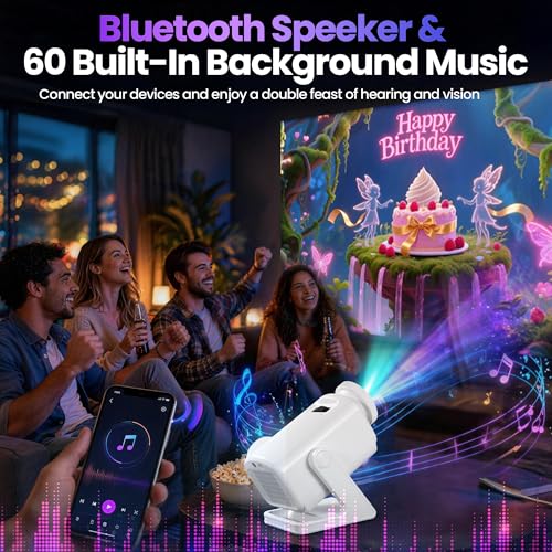 Marvik Forge 60 HD Animated Themes 3D Galaxy Star Projector Night Light by Marvik Forge - Used condition - Image 4