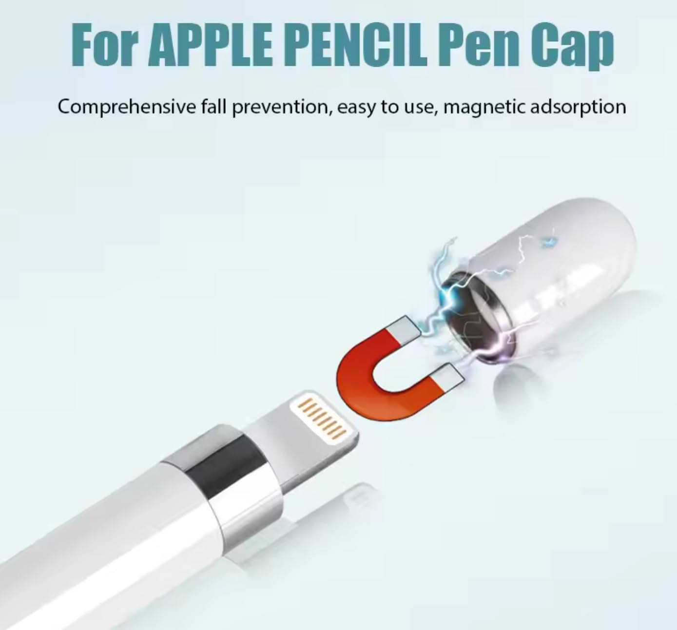 Ricambio Cappuccio Magnetico compatibile con Apple Pencil Prima Generazione
