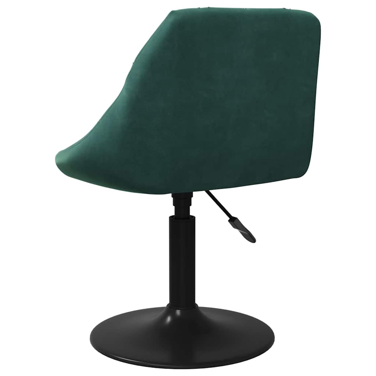 Sedie da Pranzo Girevoli, 4 Pezzi Design Moderno in Velluto Verde Scuro con Schienale Ergonomico e Base in Acciaio, Regolabili in Altezza con Meccanismo a Gas, per Sala da Pranzo e Ufficio Domestico