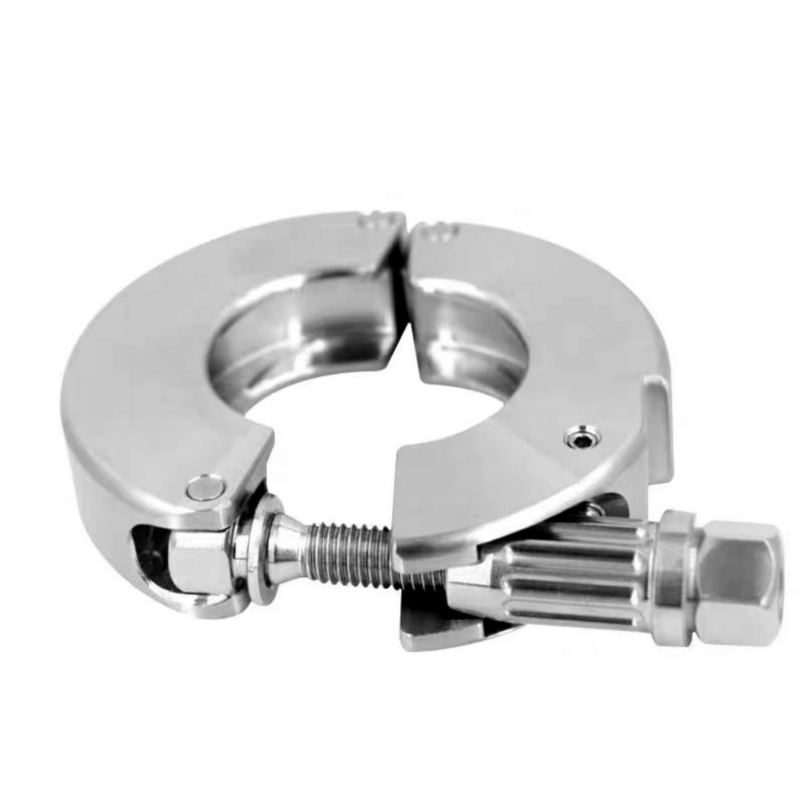 Abrazadera de brida de alta tensión con cerradura, abrazadera de vacío de acero inoxidable 304 resistente for aplicaciones, KF16 NW16, 1 ud.(KF-25)