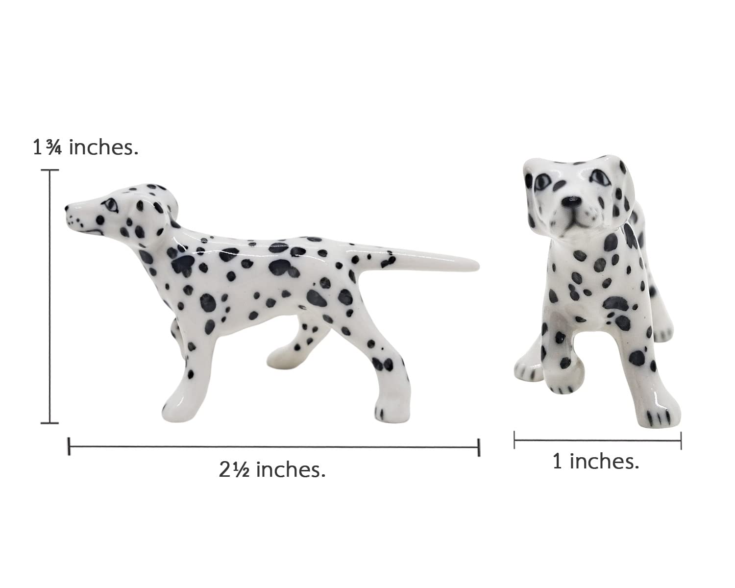 Amazon.co.jp: 長さ2 1/2インチ ダルメシアン 犬 脚上げ セラミック 