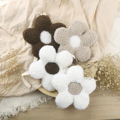 Image of Baby Daisy Pacifier Clip Holder,Light and Soft Dummy Holder Binky Holder Handmade 2 Pack