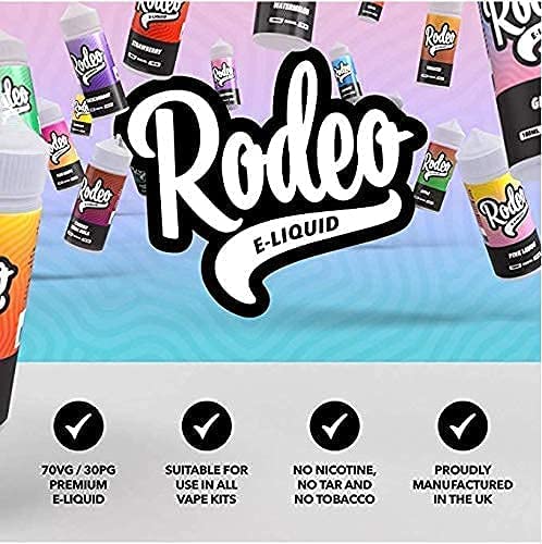 Double Pack - 100ml Le Tabac E-liquide, 70/30, Vape Juice Liquid eJuice E  Cigarette Liquid, Sans Nicotine, 120ml Bouteille (Rodeo E-Liquid) : Amazon.fr:  High-Tech