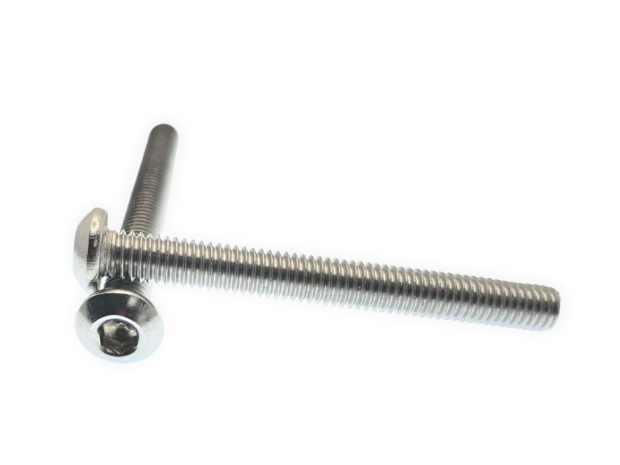 Rubigo M6 Bolts, M6 x 55mm Hex Socket Button Head Machine Bolts