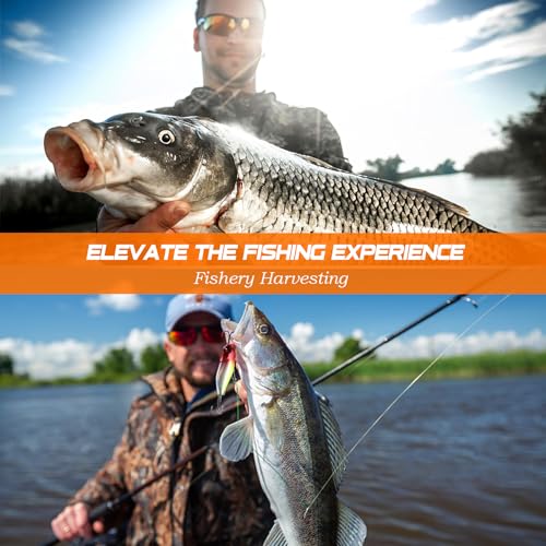 PLUSINNO Fishing Lures Tackle Box - Compact Fishing Gear for Bass Trout | Tackle Included, All-in-One Kit, Fishing Essential Gift for Men Beginner Starters, 12 Rigs, for Freshwater Topwater Lake - image 5
