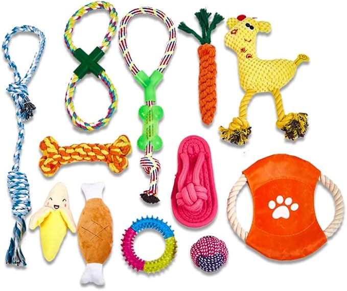 Pet Supplies Stan's Small Puppy Toys 12 Pack, Safe Dog Toys Teething