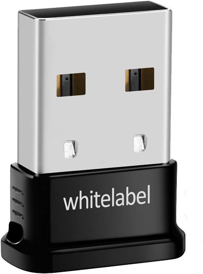 HACI Whitelabel Bluetooth 4.0 USB Dongle Adapter for PC Bluetooth Transmitter and Receiver For Windows 10/8.1/8 / 7 / Vista - Plug and Play on Win 7 and Above