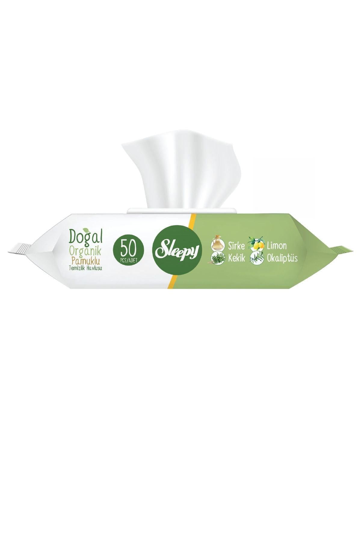 Sleepy Doğal Organik Pamuklu Temizlik Havlusu 24 x 50
