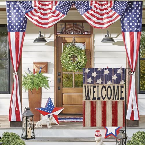 AVOIN-colorlife-Patriotic-4th-of-July-Garden-Flag-12×18-Inch-Double-Sided-Outside-Memorial-Day-Retro-American-Stars-and-Stripes-Welcome-Yard-Outdoor-Decoration AVOIN colorlife Patriotic 4th of July Garden Flag 12×18 Inch Double Sided Outside Memorial Day Retro American Stars and Stripes Welcome Yard Outdoor Decoration