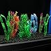 MyLifeUNIT Artificial Fish Tank Plants, 10 Pack Plastic Aquarium Plants Decorations
