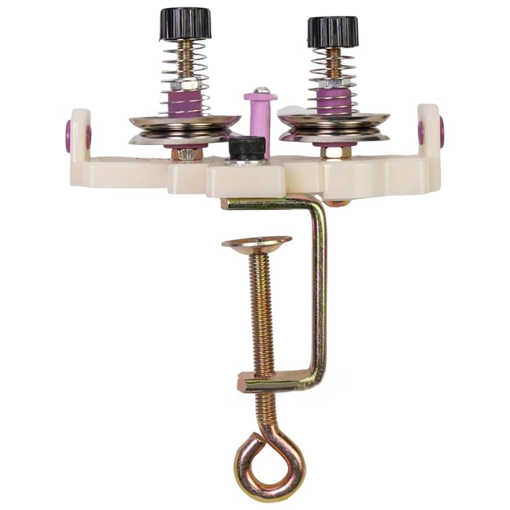 Littimoon Yarn Winding Guide Manual Yarn Winder with Double Thread Guide for Crocheting, Knitting, and Weaving Projects