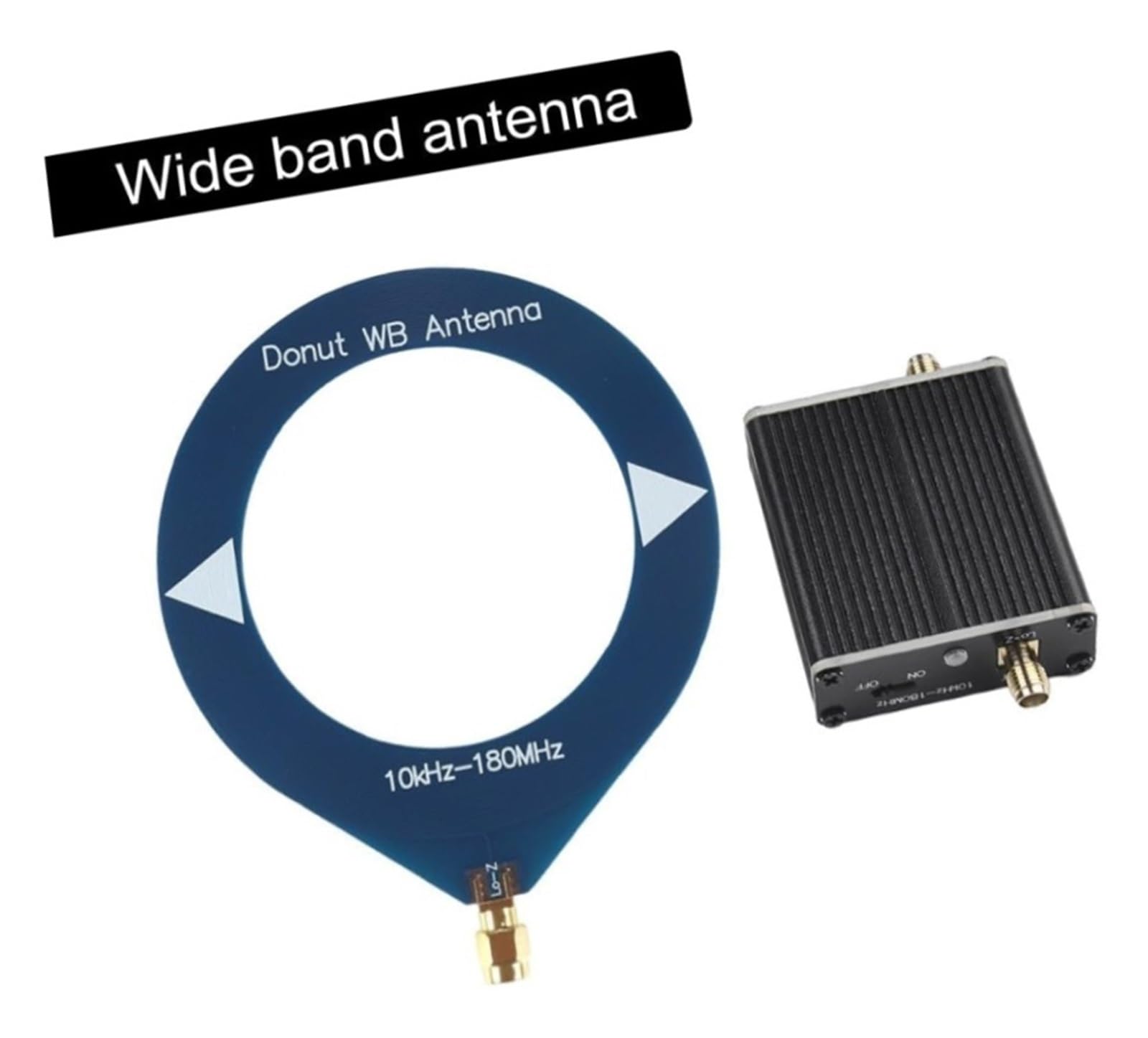 Donut Loop for antena for receptores HF MW SW, rango de frecuencia de 10 kHz-180 con convertidor de baja impedancia for Malahit DSP2 y otras radios